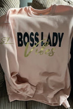 Load image into Gallery viewer, Boss Lady Vibes Sweatshirt or Tee