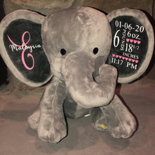 Load image into Gallery viewer, Baby Announcement Elephant