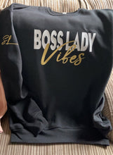 Load image into Gallery viewer, Boss Lady Vibes Sweatshirt or Tee
