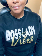 Load image into Gallery viewer, Boss Lady Vibes Sweatshirt or Tee